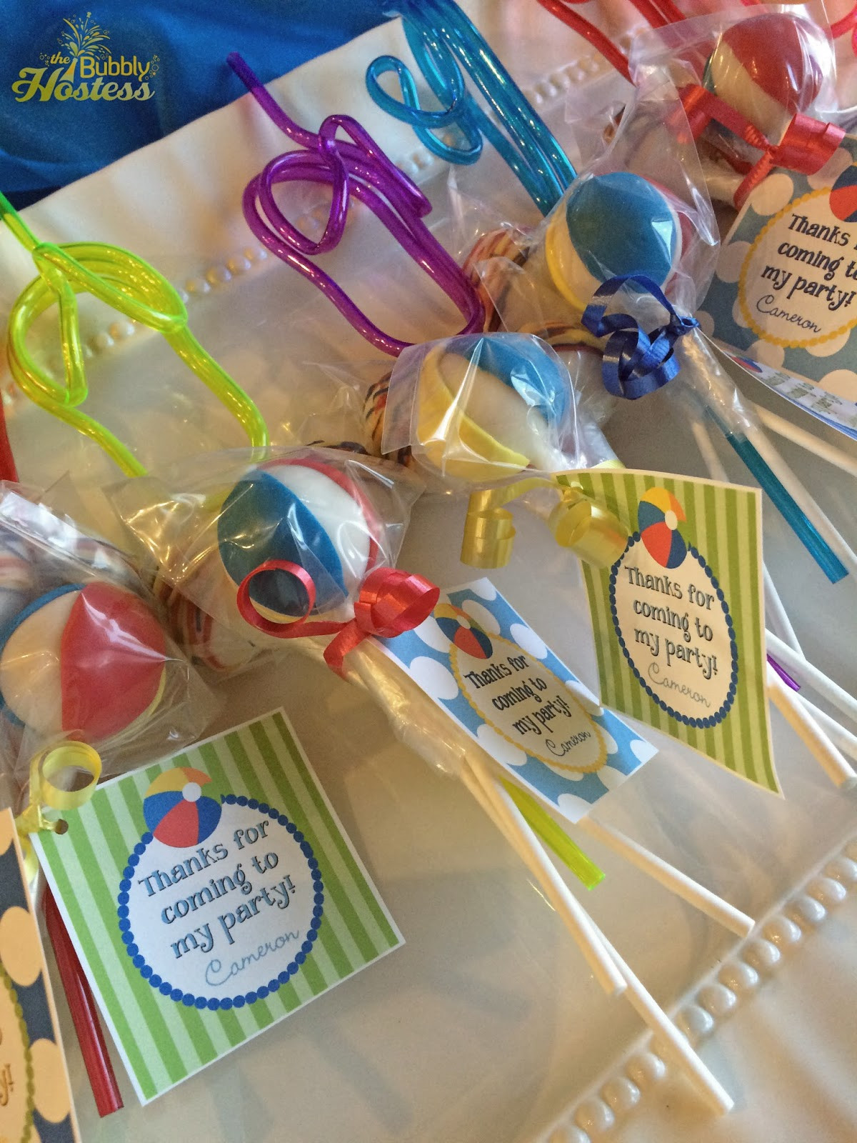 Party Favor Ideas For Pool Party
 The Bubbly Hostess Birthday Pool Party