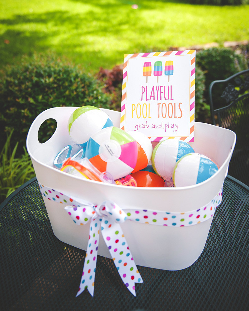 Party Favor Ideas For Pool Party
 Bright & Modern Popsicle Pool Party 2nd Birthday