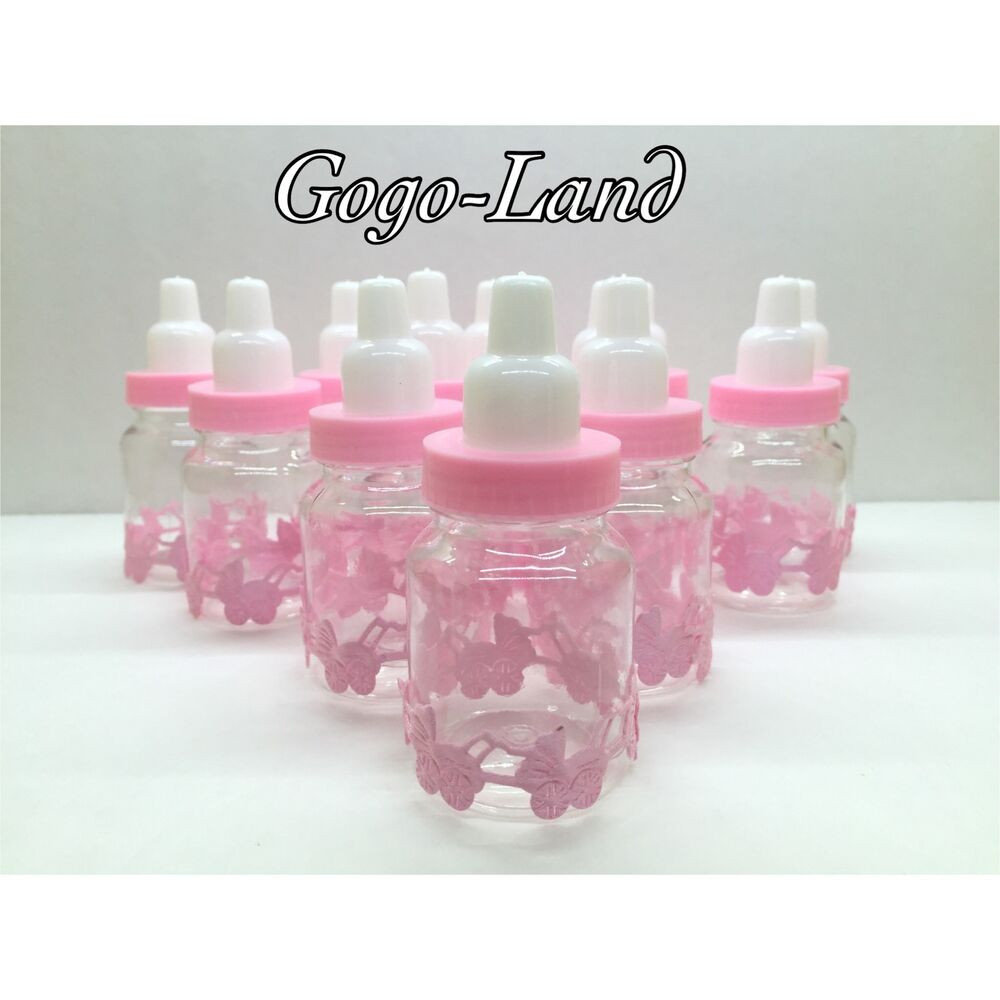 Party Supplies For Baby Shower
 36 Fillable Bottles For Baby Shower Favors Pink Party