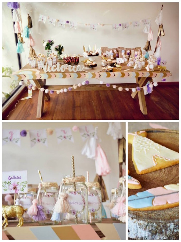 Party Supplies For Baby Shower
 Kara s Party Ideas Boho Baby Shower