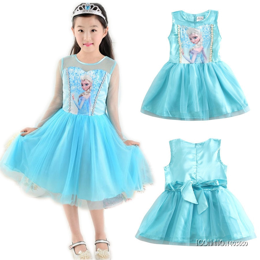 Party Wear Dress For Kids
 Christmas New Year Children Party Dresses For Girls Elsa