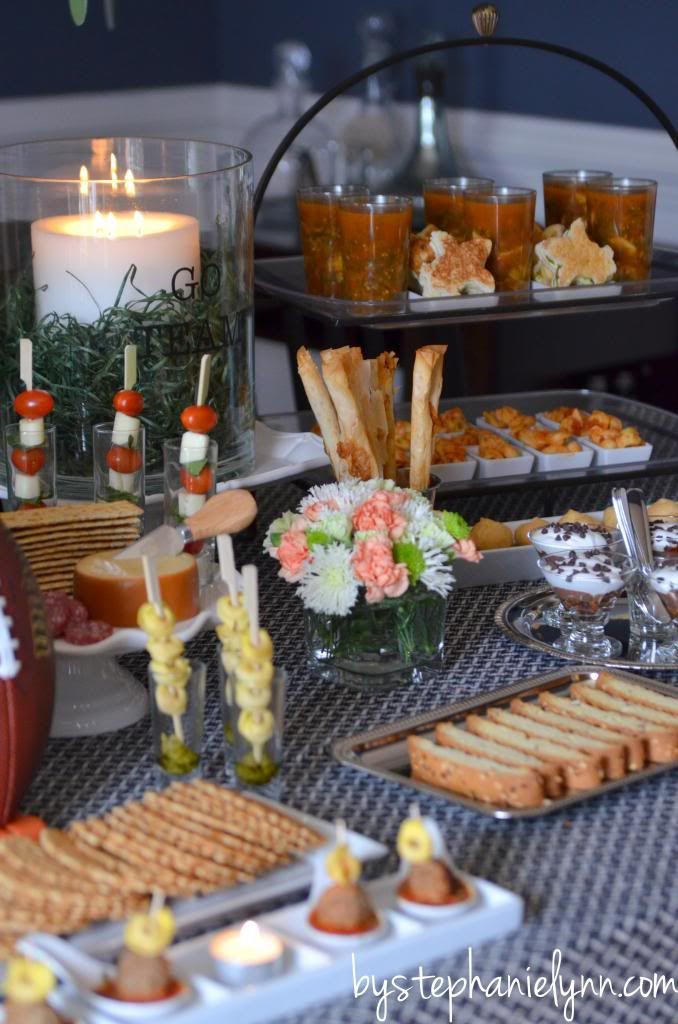 Pasta Bar Ideas For Graduation Party
 Game Day Party Table Graduation Party Ideas