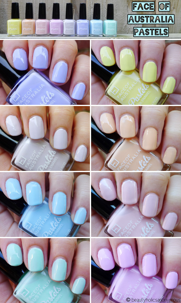 Pastel Nail Colors
 Celebrate Spring with Face of Australia s Limited Edition