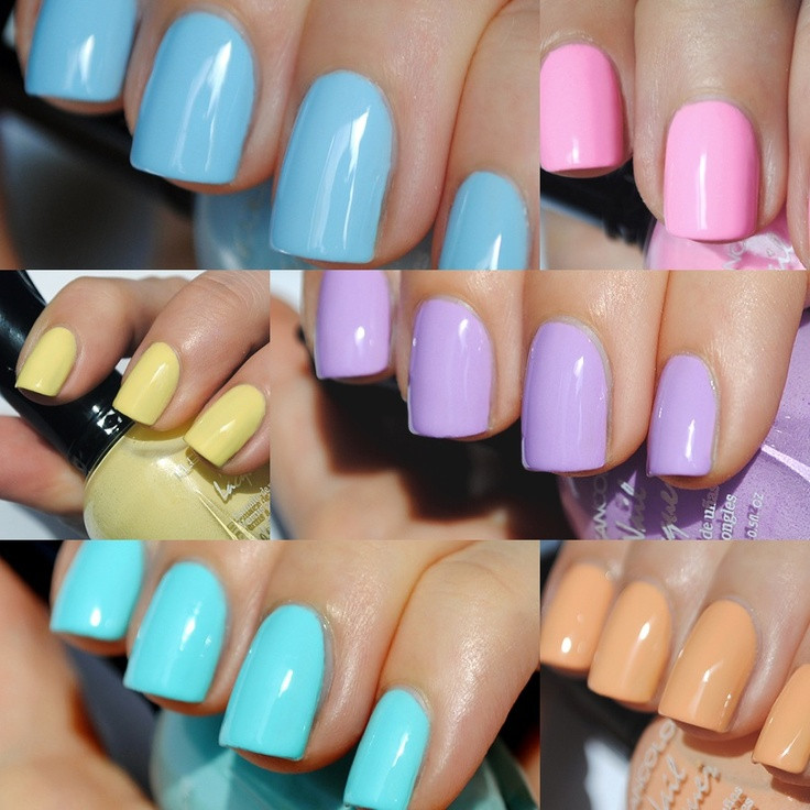 Pastel Nail Colors
 Kleancolor pastel nail polish collection I love these