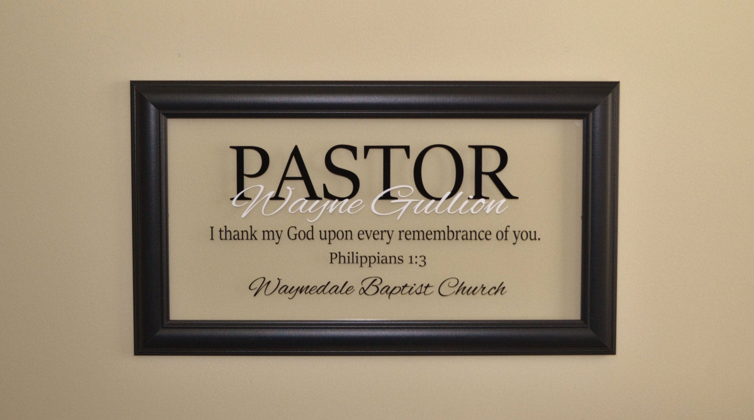 Pastor Birthday Gift Ideas
 Pastor Gift Pastor Appreciation Wall Decor Minister Gift