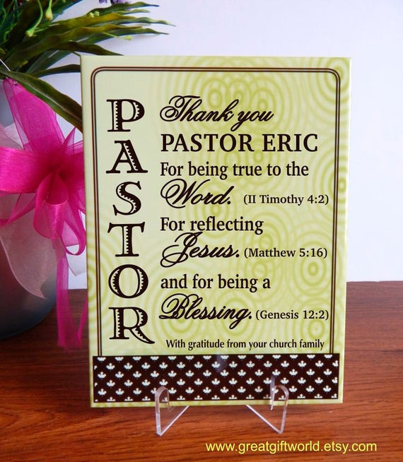 Pastor Birthday Gift Ideas
 Tile Keepsake Gift for Priest Gift for Pastor Birthday