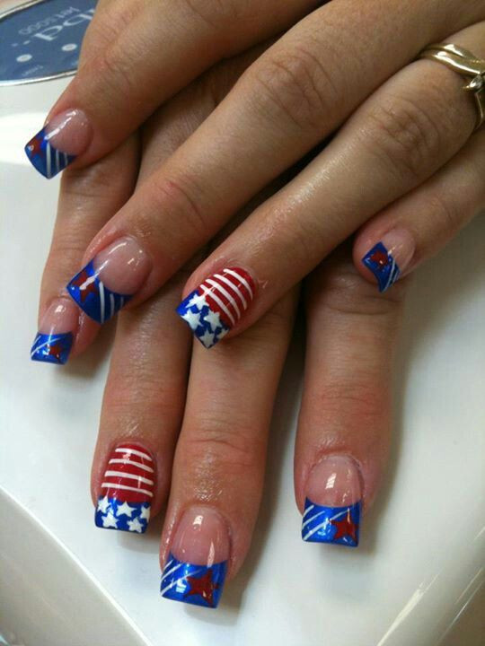 Patriotic Nail Designs
 Patriotic nail art designs Everything Nails