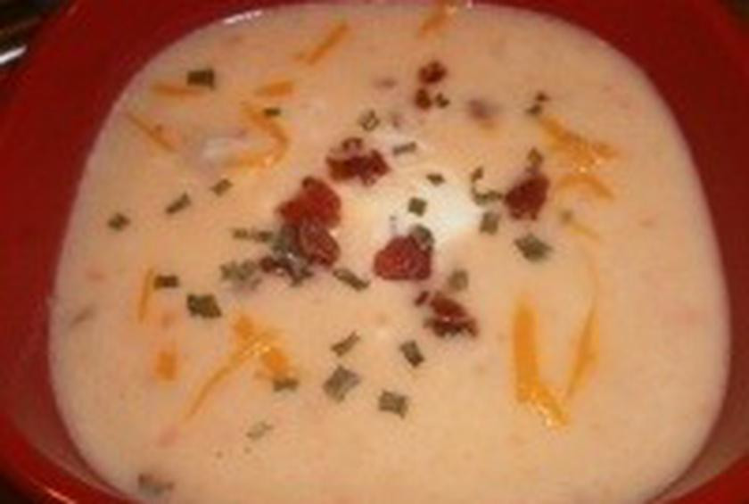 Paula Deen'S Potato Soup
 Paula Deen s Baked Potato Soup by wynnebaer at