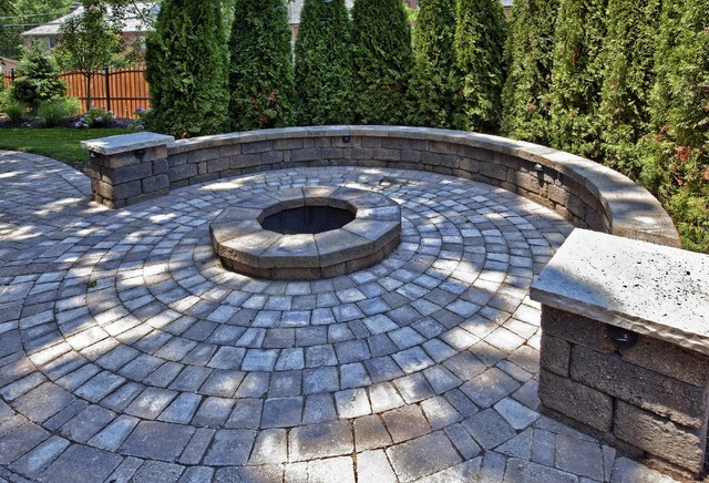 Paver Patio With Fire Pit
 Clayton MO Home Addition Traditional Patio St Louis