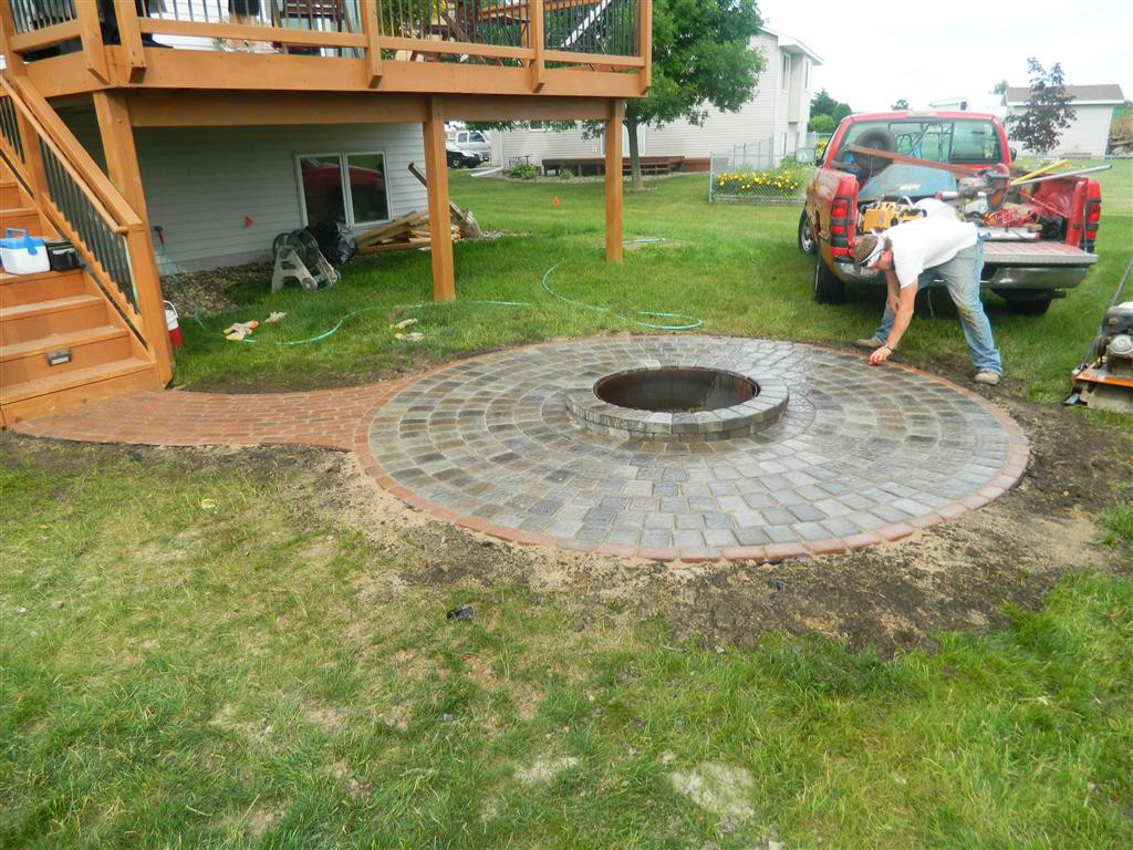Paver Patio With Fire Pit
 Stone fire pit ideas Rosemount MN