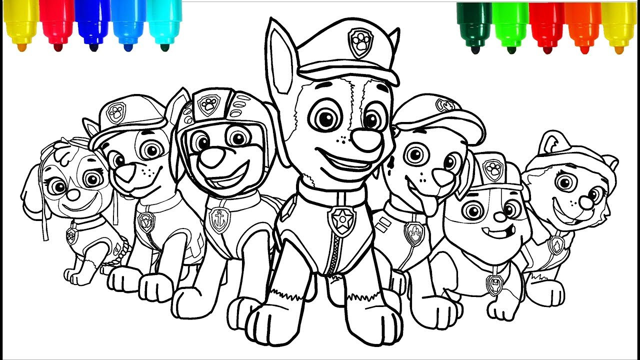 Paw Patrol Coloring Pages For Toddlers
 PAW PATROL 2 Coloring Pages