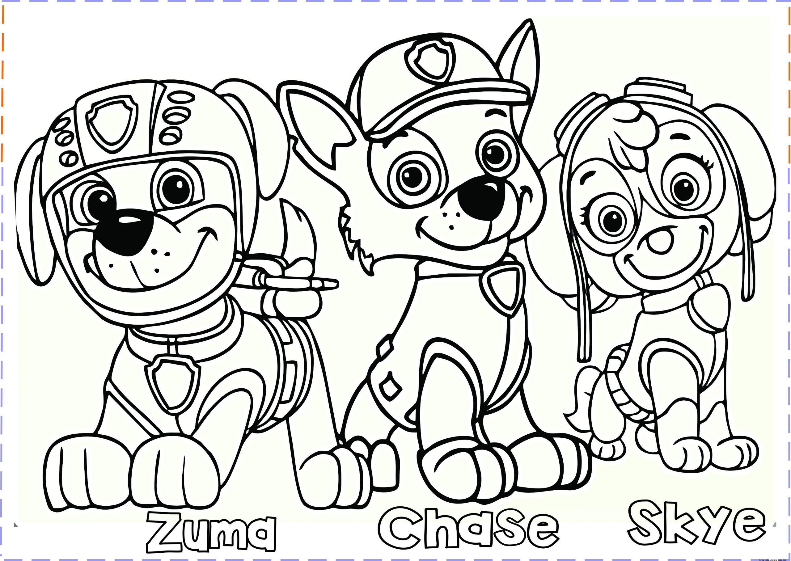 Paw Patrol Coloring Pages For Toddlers
 paw patrol coloring pages Free Printable Coloring Pages