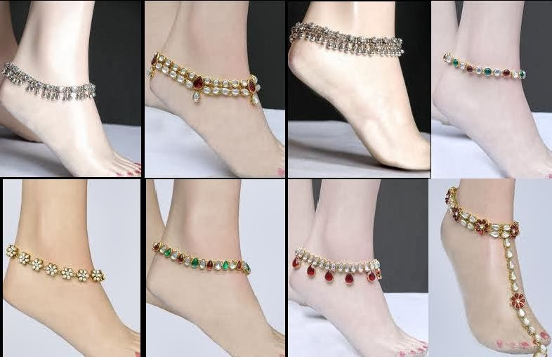 Payal Anklet
 Latest Payal Anklets Designs of Girls 2013 Angelic Hugs