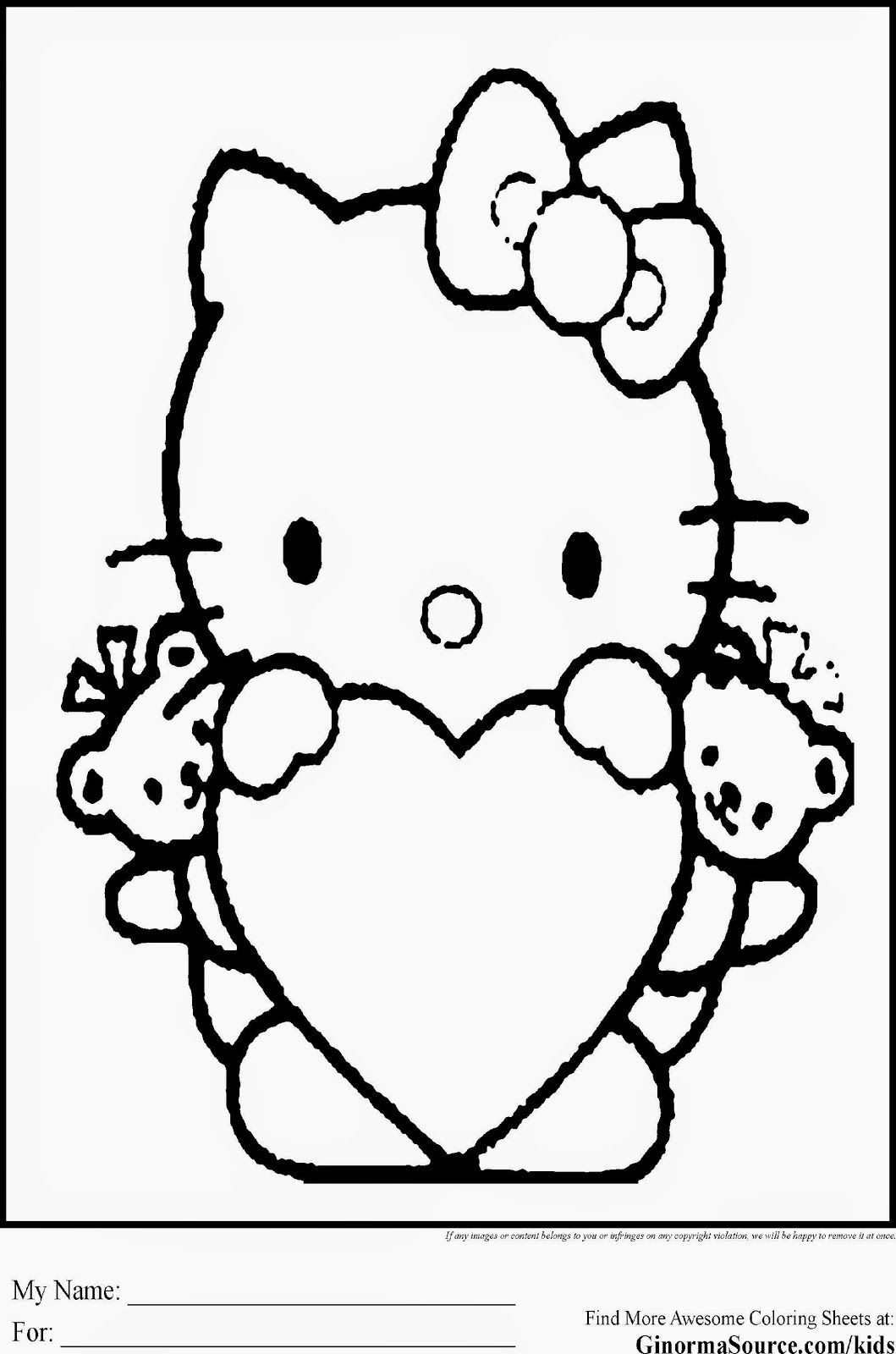 Pdf Coloring Pages For Kids
 Hello Kitty Coloring Pages Pdf Coloring Home