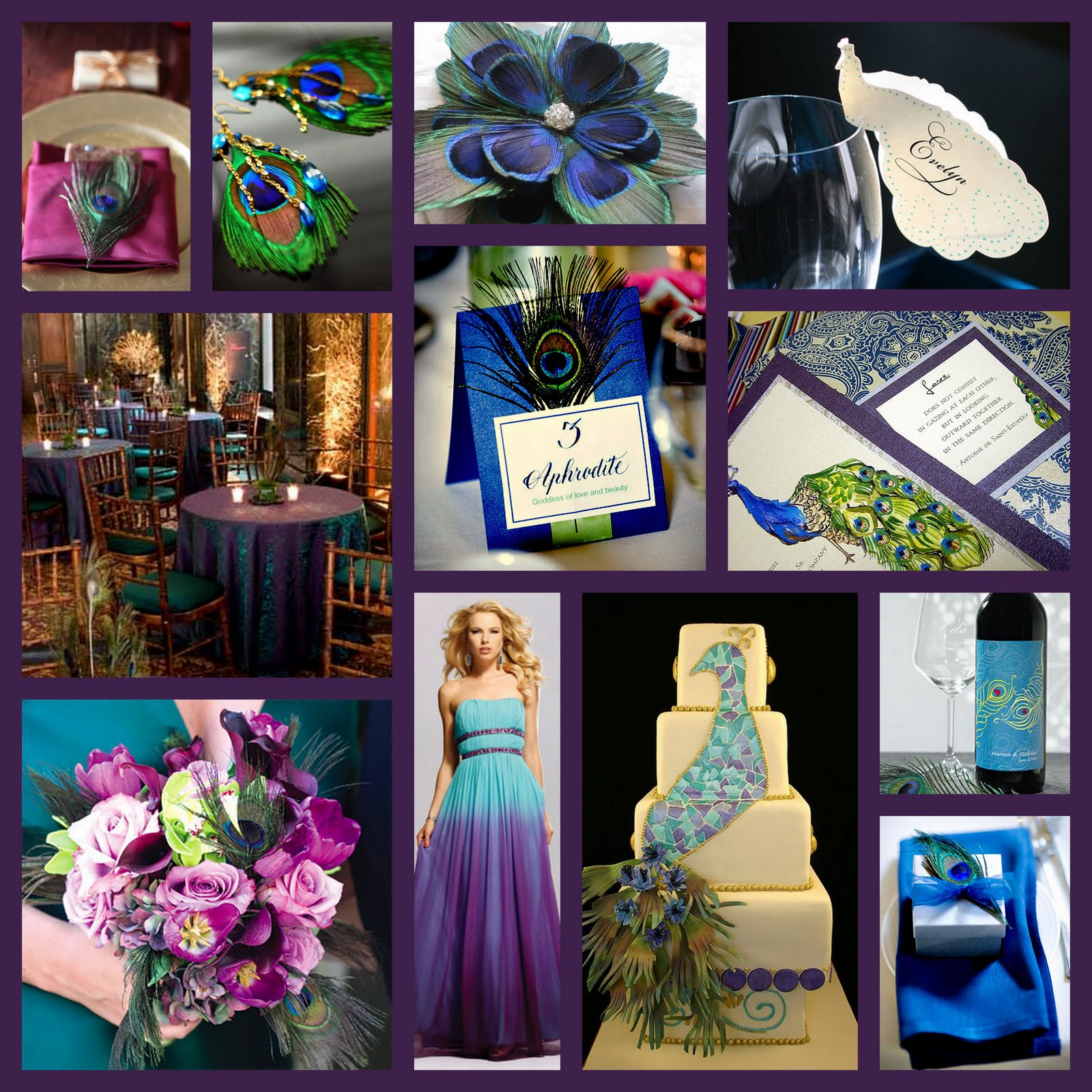 Peacock Themed Weddings
 Premier Bride Magazine Texas Wedding Theme Peacock