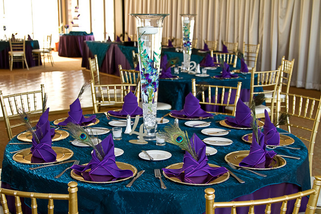 Peacock Themed Weddings
 Peacock Theme Las Vegas Golf Course Wedding to Remember