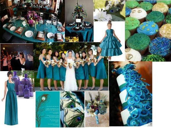 Peacock Wedding Colors
 Angee s Eventions Peacock Themed Wedding