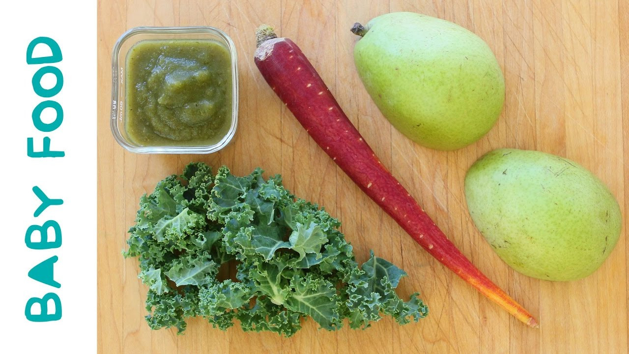 Pear Baby Food Recipe
 kale carrot pear baby food recipe 6M