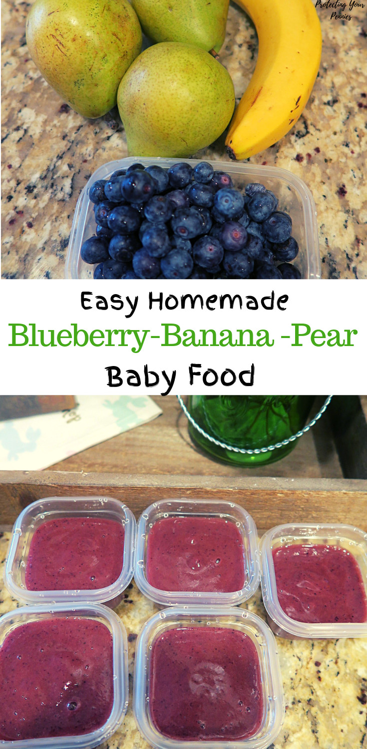 Pear Baby Food Recipe
 5 minute Blueberry Banana Pear Baby Food Puree