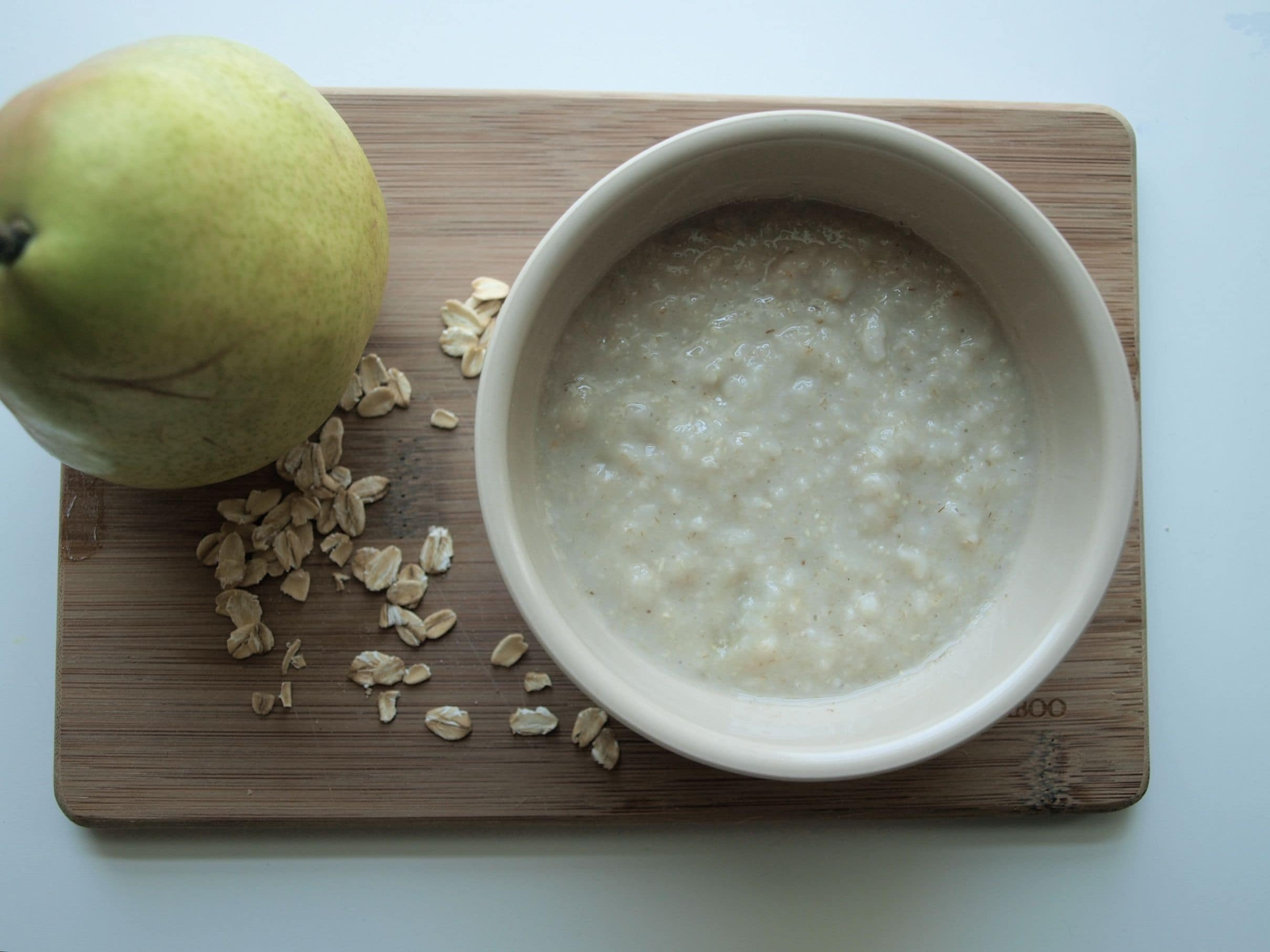 Pear Baby Food Recipe
 Homemade baby food recipe creamy oatmeal with pears