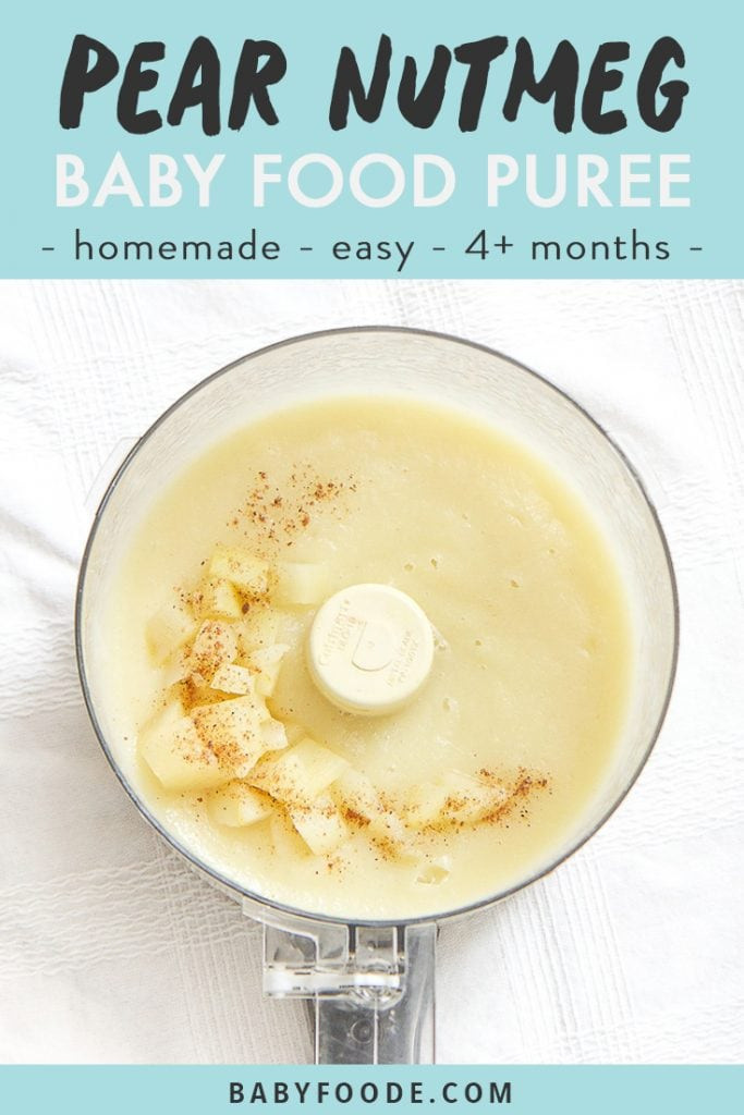 Pear Baby Food Recipe
 Pear Nutmeg Baby Food Puree helps upset tummy Baby Foode