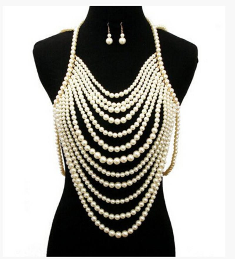 Pearl Body Jewelry
 Faux Pearl Body Chain Jewelry – Look Love Lust