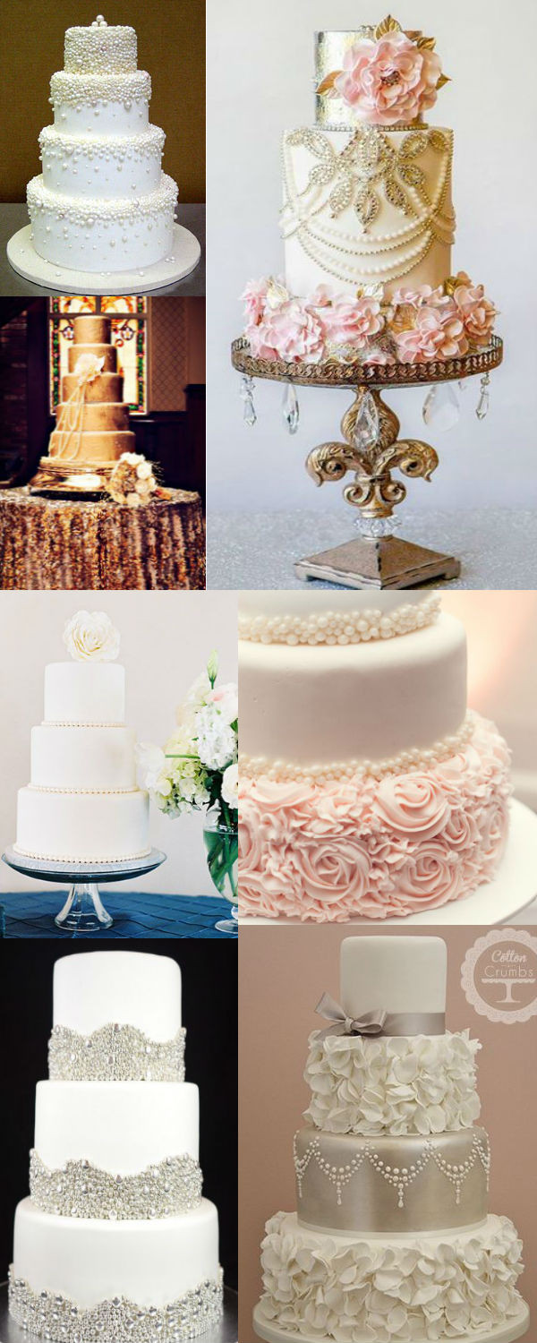 Pearl Wedding Cakes
 25 Fabulous Wedding Cake Ideas With Pearls