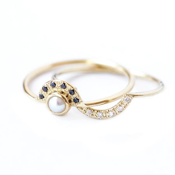 Pearl Wedding Ring Sets
 Pearl and Diamonds Wedding Set – ARTEMER