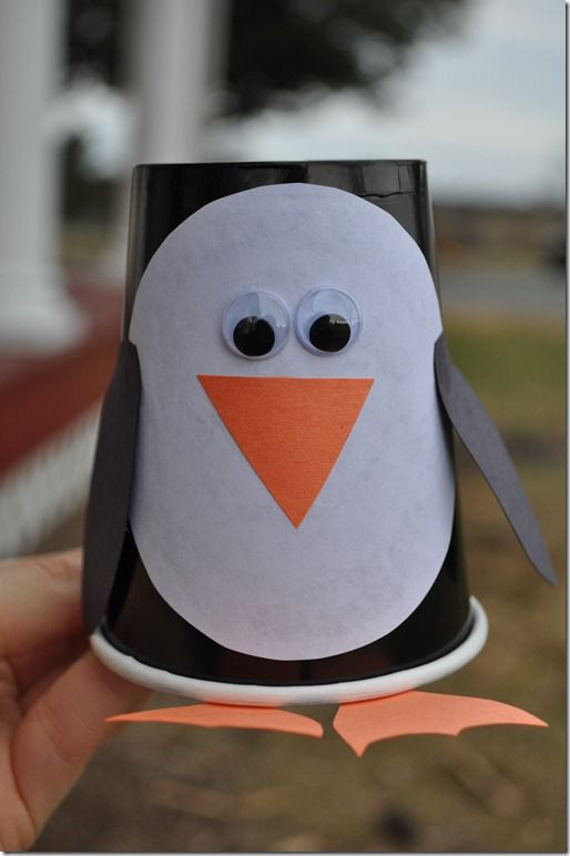 Penguin Craft For Toddlers
 Paper Cup Penguin Craft