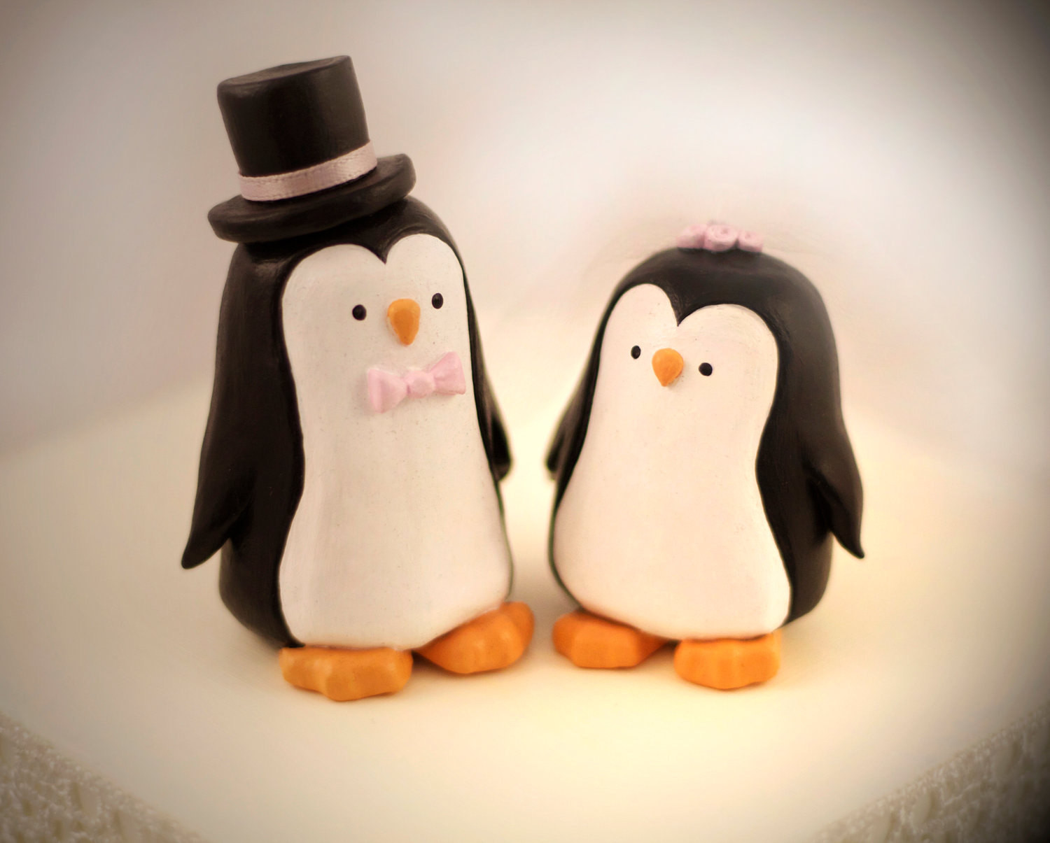 Penguin Wedding Cake Topper
 Custom Penguin Wedding Cake Topper Personalized by