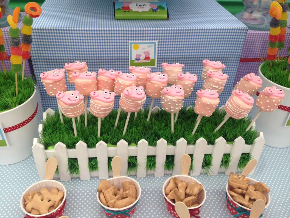 Peppa Pig Birthday Party Food Ideas
 Peppa Pig Birthday Party Ideas 1 of 15