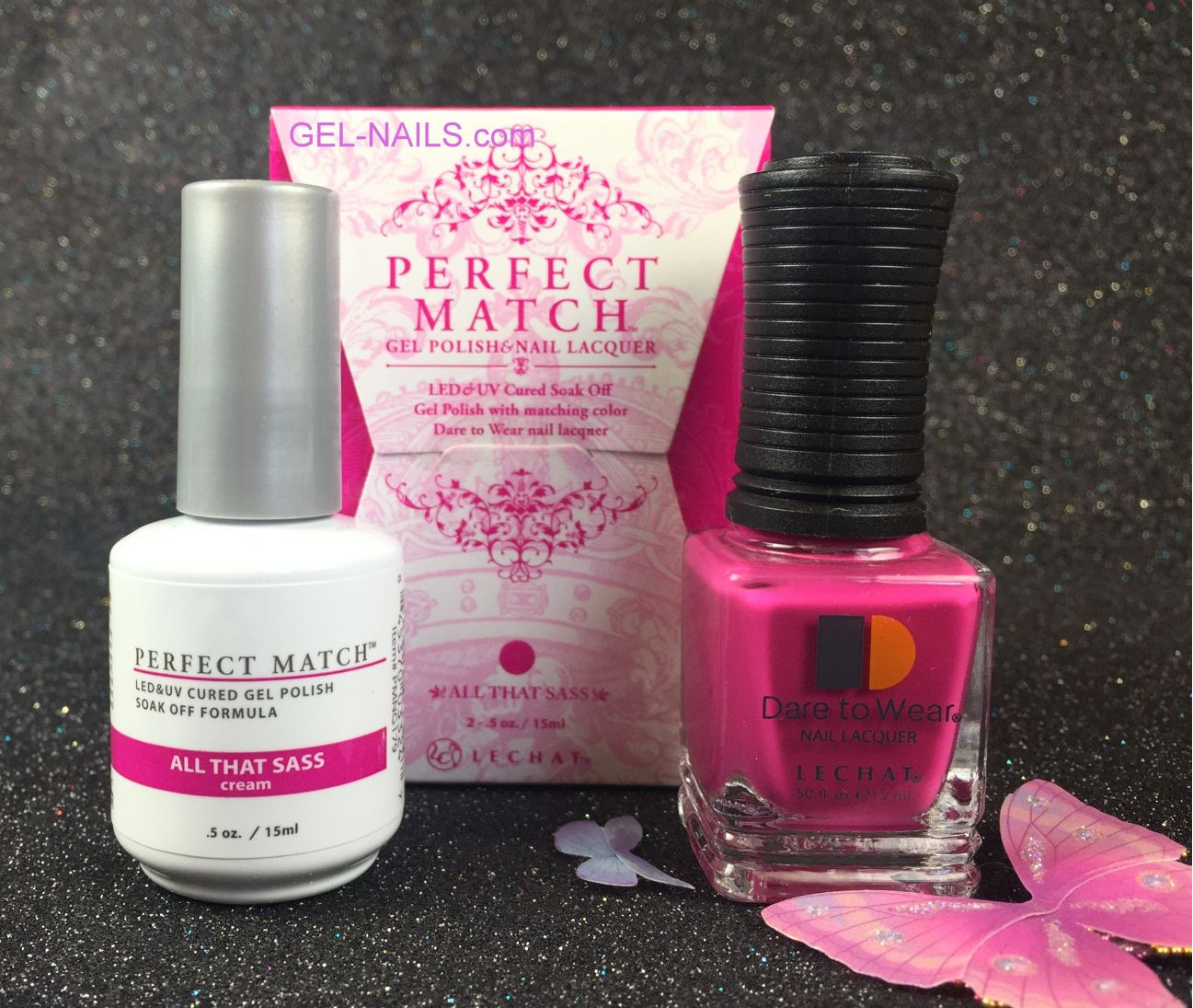 Perfect Match Nail Colors
 LeChat Perfect Match All That Sass PMS179 Gel Polish