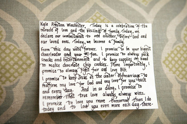 Personal Wedding Vow Examples
 it