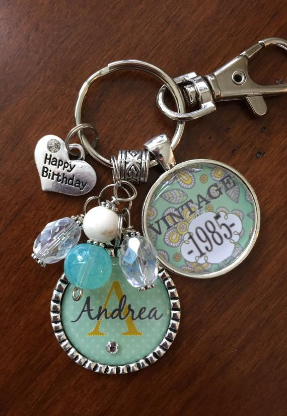 Personalized Birthday Gifts For Her
 Birthday t for her PERSONALIZED VINTAGE Necklace or Key