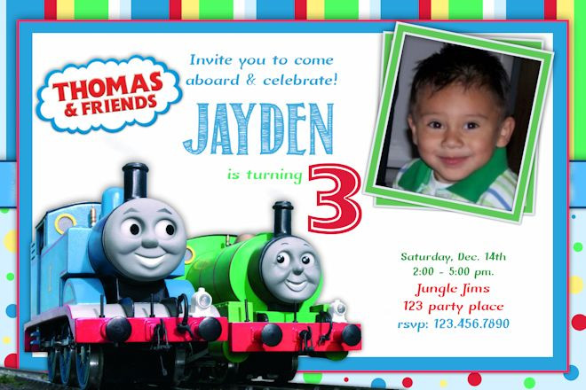 Personalized Thomas The Train Birthday Invitations
 Thomas the Train Birthday Invitation Invitation