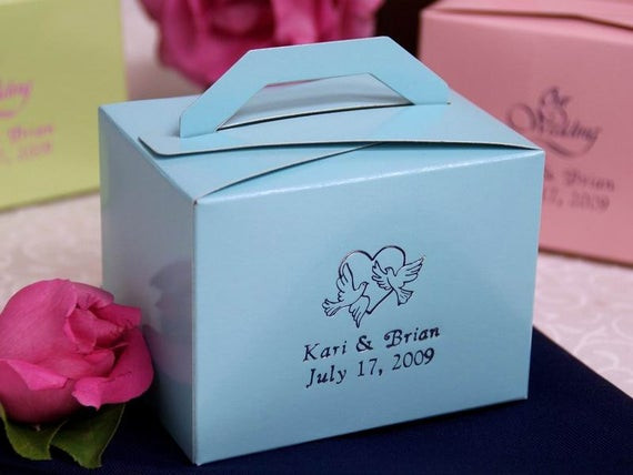 Personalized Wedding Favor Boxes
 100 Personalized Favor Boxes Bulk Wedding Favor Boxes
