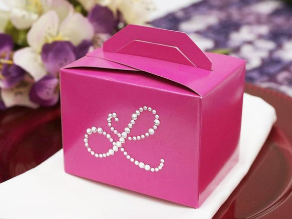 Personalized Wedding Favor Boxes
 100 Personalized Letter Boxes Bulk Wedding Favor Boxes
