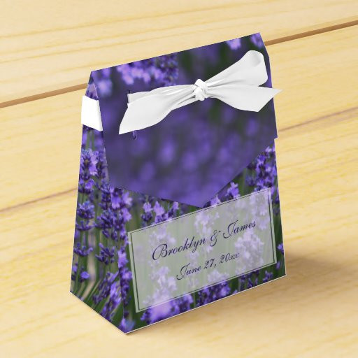 Personalized Wedding Favor Boxes
 Personalized Lavender Wedding Favor Boxes