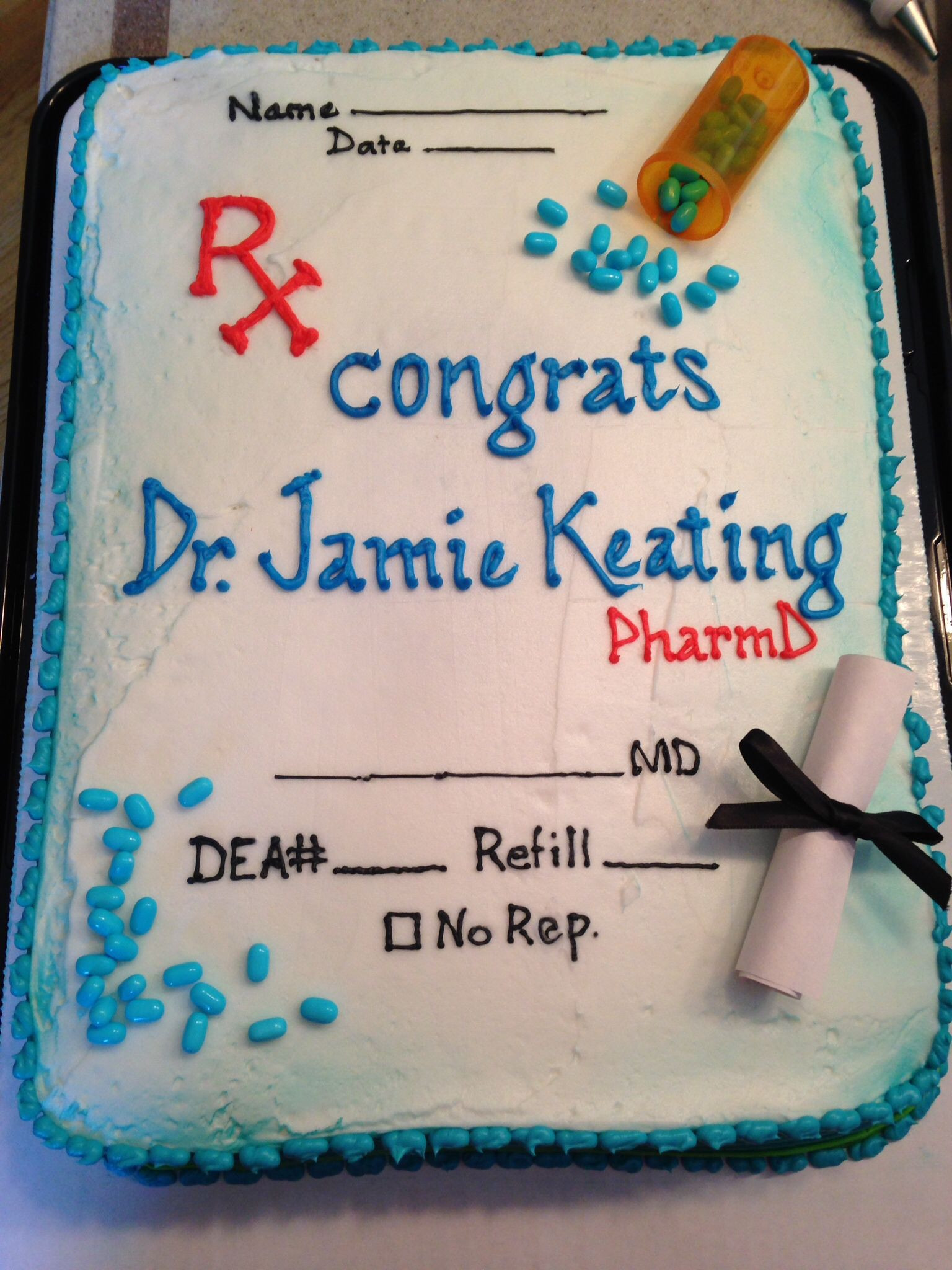 Pharmacist Graduation Gift Ideas
 Pharmacy school graduation party cake