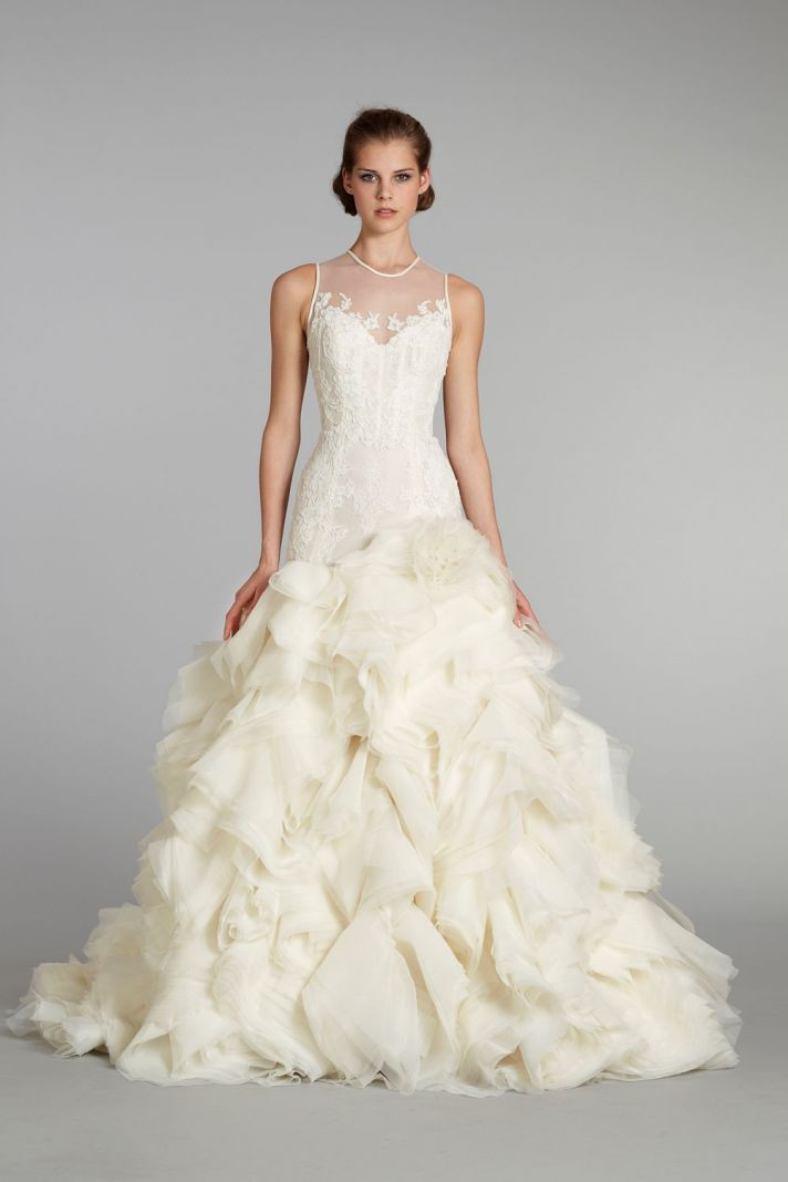 Pics Of Wedding Dresses
 Favorite Illusion Neckline Wedding Gowns of 2013