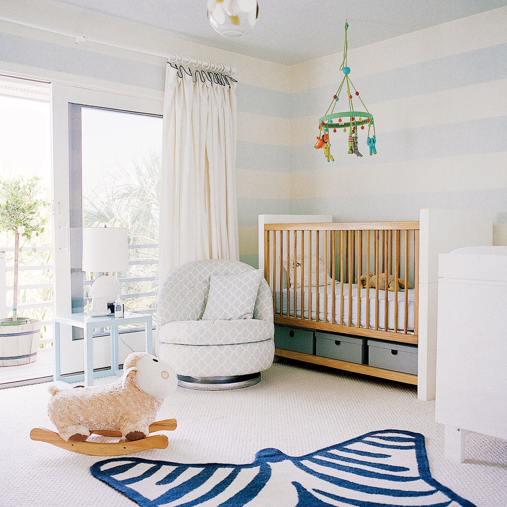 Современные детские комнаты для новорожденных