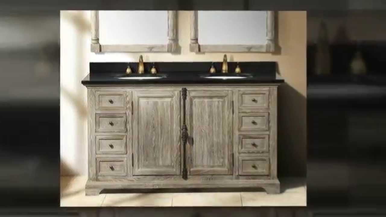 Pictures Of Bathroom Vanities
 Weathered Wood Driftwood Solid Wood Bathroom Vanities by