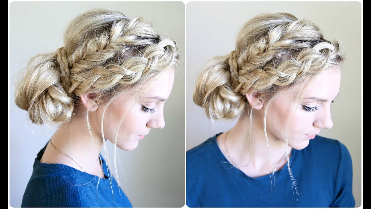 Pictures Of Cute Hairstyles
 Mixed Braid Bun