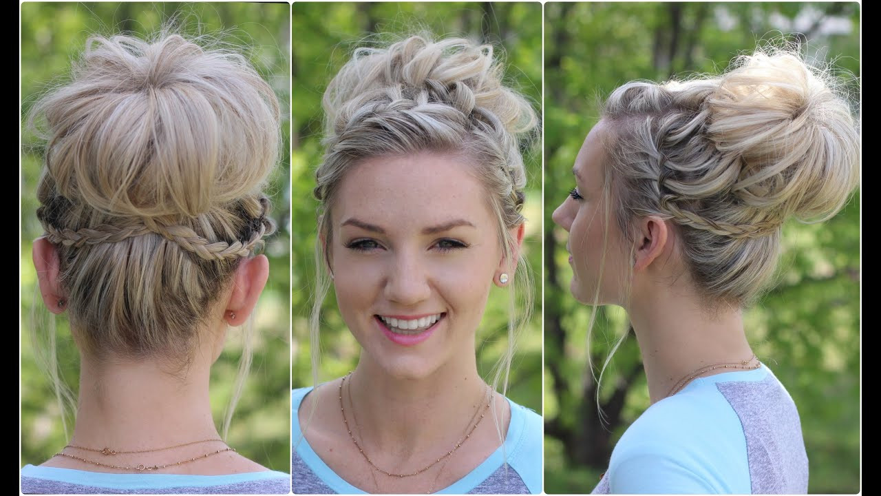 Pictures Of Cute Hairstyles
 Waterfall Bun Updo