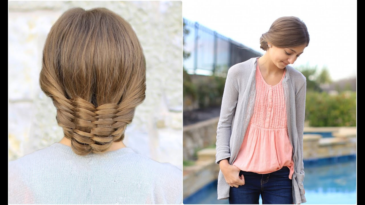 Pictures Of Cute Hairstyles
 The Woven Updo