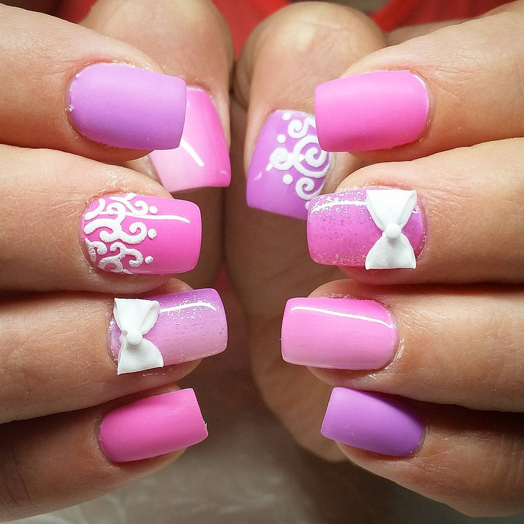 Pictures Of Gel Nail Designs
 25 Pink Summer Nail Arts Ideas