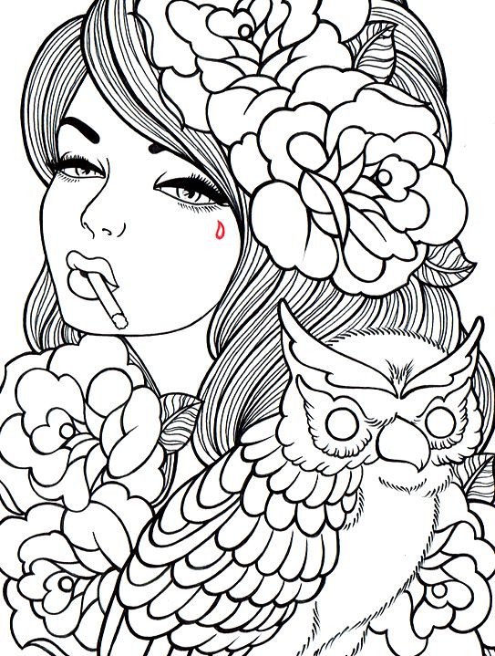 Pin Up Girls Coloring Book
 Free Printable day of the dead Coloring Pages