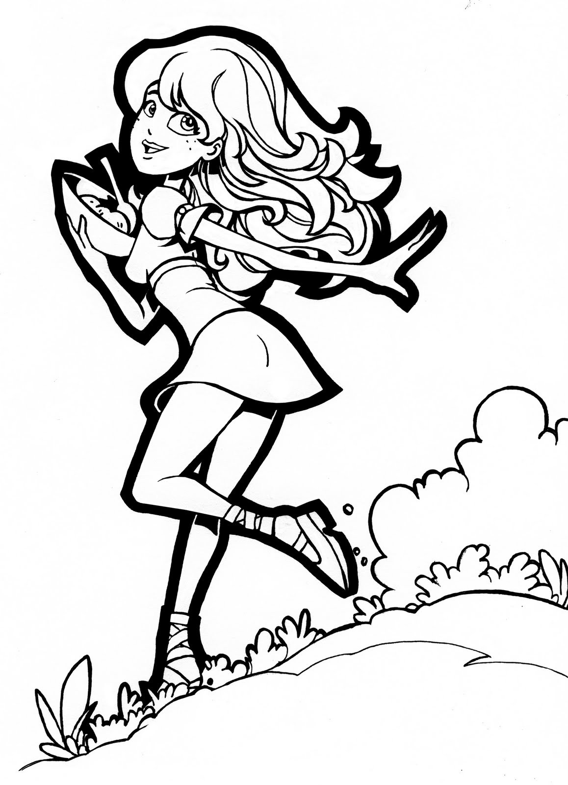 Pin Up Girls Coloring Book
 50 Lovely Coloring Pages for Girls