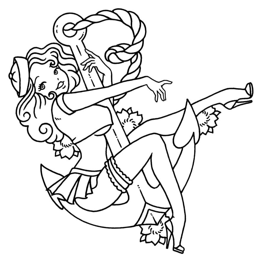 Pin Up Girls Coloring Book
 I Follow My Own Star