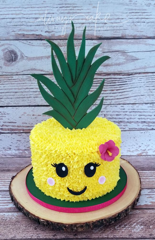 Pineapple Birthday Cake
 Pin on Always with Cake Cakes